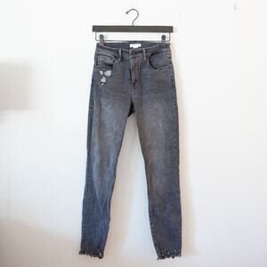 Good American Women's Skinny Jeans - Distressed Gray